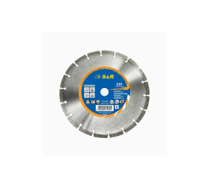 Диск алмазний Meister 230 х 26 х 222 мм, segment 10мм, бетон, цегла, камінь S&R (252471230) - Фото