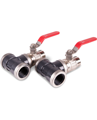 Big Dutchman Витратний кран 3/4 зі зєднанням для матеріалу ПВХ, 30-62-4002 - Фото