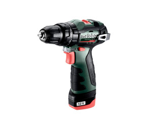 Шурупокрут-дриль акумуляторний Metabo PowerMaxx SB BL 12В 2х2А·год 20·38Нм 0-400·0-1500об·хв 08кг 601784500 - Фото