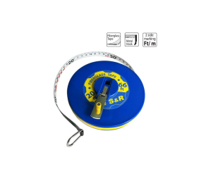 Рулетка, S&R, 20 м x 13 мм FIBERGLASS TAPE (422920013) - Фото