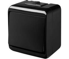 Вимикач одноклавішний ETI VHE-1-BL (чорний, IP54) (004668080) - Фото