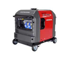 Бензиновий генератор, 2,8 кВт, Honda, 1ф, електричний стартер, 57dB, 655x480x750, EU30IS - Фото
