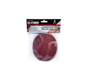 Бумага шлифовальная D125 мм с 400 5шт металл/дерево, без отверстий (уп5 шт) STARK (125005400) - Фото