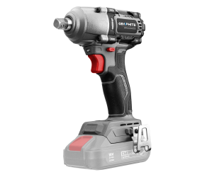 Гайковерт ударний GRAPHITE Energy+ 18В безщітковий 2600об/хв 450Нм 1/2; 3 швидкості 124кг 58G038 - Фото