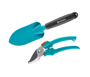 Комплект садових інструментів Classic (секатор 18 мм + совок 8 см), GARDENA (12201-2000000) - Фото