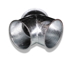 Y-подібне розгалуження 150x150x150 мм оцинковане De Witte 25-16-3039 - Фото