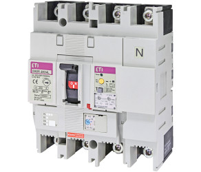Автоматичний вимикач ETI EB2R-M 250/4L 160A (25kA, (063-1)In/(13)In, блок ПЗВ) 4P (004671587) - Фото