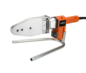 Паяльник для пластикових труб Neo Tools 220В 900Вт 260°C насадки до 63мм (не входять до комплектації) стійка кейс 21-003 - Фото