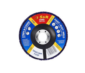 Круг нейлоновий MEISTER 125x222 з46 фіолетовий (жорсткий) зачисний S&R (136125333) - Фото