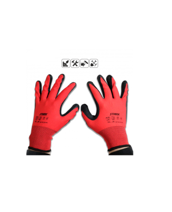Gloves Geiser-13, red, size 10 (pack of 5 pairs) STARK (5101316015) - Фото