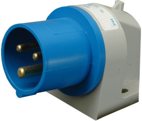 Вилка вбудована кутова ETI ER-1632 IP44 (16A, 230V, 2P+PE) (004482129) - Фото