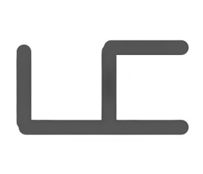 Канальний профіль 25 мм, білий HSI (11 45 04) - Фото