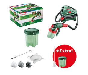 Фарборозпилювач електричний Bosch PFS 5000 E 1200Вт 500 мл·хв 3м кв·хв доп контейнер та мішалка 48кг 0603207202 - Фото