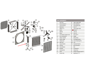 Lamel holder ES 100 Gigola (LJES80-62) - Фото