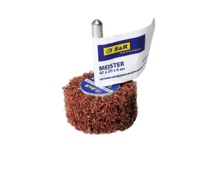 Головка шлiфувальна Meister 40х20х6 з80 з нетканого матерiалу S&R (235426080) - Фото