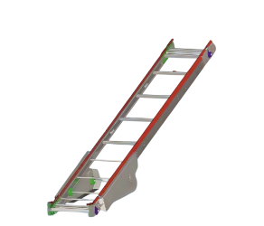 Telescopic block, for egg collection conveyor, Lubing (4865-4) - Фото