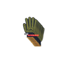 Gloves Korona-280 made of PVC, black, size 10 (pack of 10 pairs) STARK (51056110210) - Фото