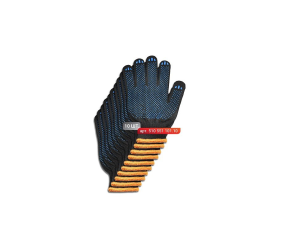 Black PVC gloves 220 tex 7 classes, size 10 (pack of 10 pairs) STARK (51055110110) - Фото