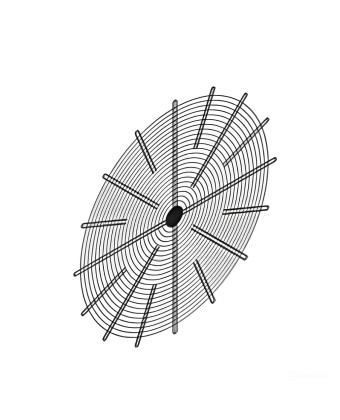 Решітка захисна для теплообмінника D 1150 мм, порошкове покриття, HSI (11 97 73) - Фото
