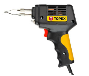 Electric soldering iron TOPEX 100W 400°C backlight nickel-plated copper 44E002 - Фото
