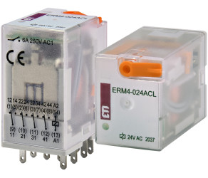 Реле електромеханічне ETI ERM4-024ACL 4p (002473009) - Фото