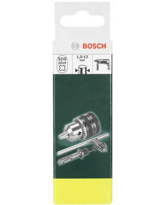 Drill attachment kit for Bosch rotary hammer, chuck+adapter+key SDS-plus 1/2 RL 13mm 04g 2607000982 - Фото