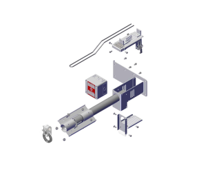 Монтажна плита для мотора подачі корму з електричною коробкою, Val-Co (455965) - Фото