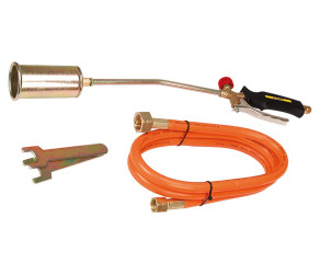 Паяльник газовый TOPEX 1400°C 28кВт горелка шланг 15м 44E120 - Фото