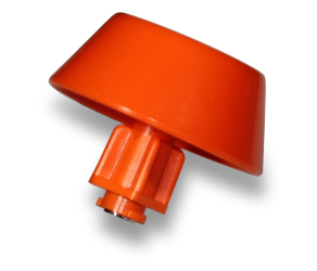 Bowl round orange without clamp, option for growing Lubing (30-00-3448) - Фото