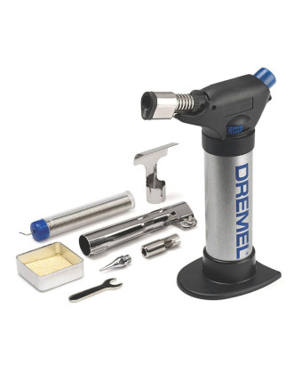 Gas soldering iron Dremel Versaflame 2200 1200°C fuel 42ml piezo 4 nozzles F0132200JC - Фото