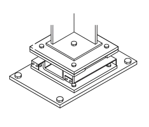 Adapter plate silo leg 4xM12 1xM20 incl mounting material MP-SMP-SET HOTRACO (HO53900810) - Фото