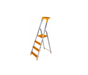 Стремянка алюмінієва SALT 404 PRO ЖОВТОГО КОЛЬОРУ STARK (528140101) - Фото