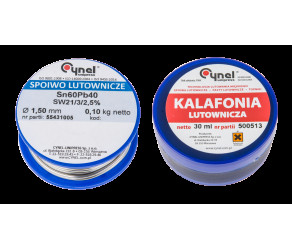 Набір для паяння TOPEX припій15ммх100г Sn60Cu40 каніфоль 30мл 44E731 - Фото