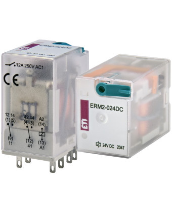 Реле електромеханічне ETI ERM2-024DC 2p (002473000) - Фото