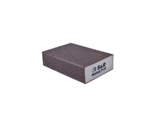 Губка шліфувальна 100х70х25 мм, абразивна, зерно 120 S&R (233120001) - Фото