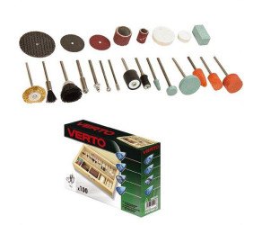 Комплект принадлежностей Verto для мини дрели гравера реноватора 100ед 50G029 - Фото