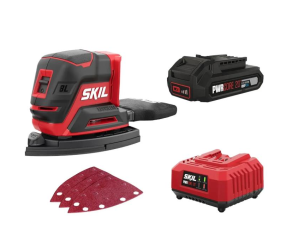 Шлифмашина вибрационная аккумуляторная SKIL Compact бесщеточная 20В SR1E3720CC+BC1E3110AA - Фото