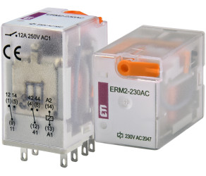 Реле електромеханічне ETI ERM2-230AC 2p (002473004) - Фото