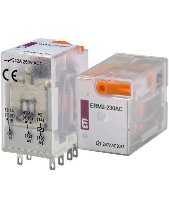 Реле електромеханічне ETI ERM2-230AC 2p (002473004) - Фото