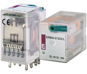 Реле електромеханічне ETI ERM4-012DCL 4p (002473021) - Фото