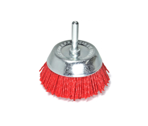 Cup brush, D75mm tail6mm rpm 4500 nylon wire S&R (136830075) - Фото