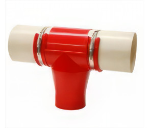 Переходник для отвода корма Codaf, ?125 с муфтами труб (CDF074/D) - Фото