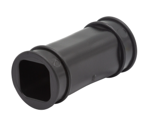 Зєднувач для квадратної труби (4365) чорний Lubing (4365-05) - Фото