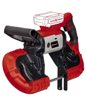 Пила ленточная аккумуляторная Einhell TE-MB 18/127LI - Solo PXC 18В 120м·мин 115/127мм 2 ленты по металлу 1141х13х065мм LED 55кг без АКБ и ЗУ 4504216 - Фото