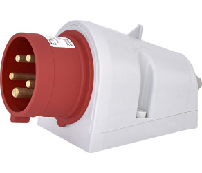 Вилка настінна з реверсом фаз ETI EPO-3253 IP44 (32A, 400V, 3P+N+PE) (004482065) - Фото