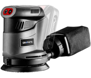 Шліфмашина ексцентрикова акумуляторна GRAPHITE Energy + 125мм 18В 9000об/хв 11кг 58G014 - Фото