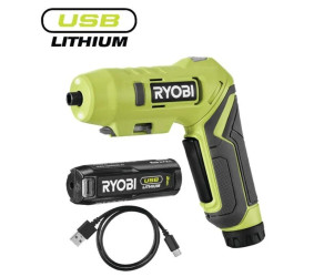 Викрутка акумуляторна Ryobi USB Lithium RSDP4-120G 4В 1х2А·год 5Нм 200об·хв поворотна ручка 035кг 5133005958 - Фото