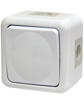 Вимикач 1-кл ETI PVE-1 (IP44, 10А, 250V, полікарбонат) (004481016) - Фото