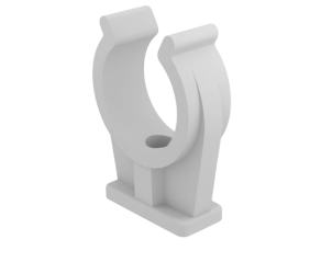 Pipe clip 12mm white plastic Lubing (7431) - Фото
