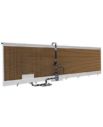 Система охолодження «Pad» для целюлози «PA150» L = 30 000 мм з боковинами, насос 1~230 В, 50 Гц, 1,3 кВт HSI (15 03 09) - Фото